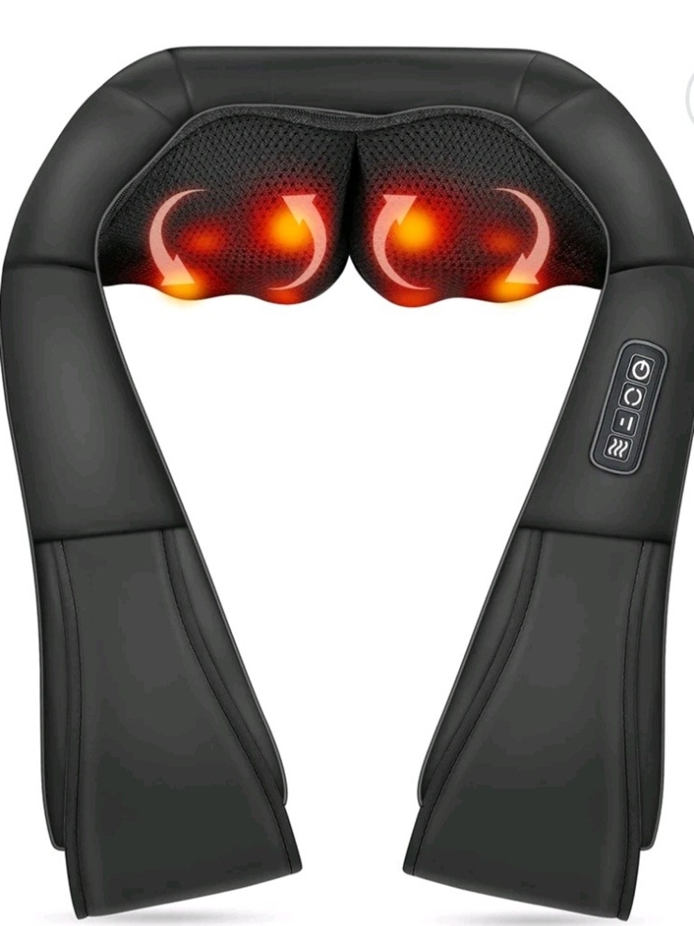 ALLJOY Shiatsu Shoulder Neck Massager with Heating, Deep Tissue 3D Kneading...